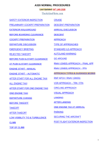 A320 Normal Procedures Manual