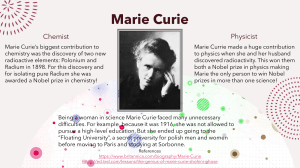 Marie Curie: Chemist & Physicist - Discoveries & Nobel Prizes