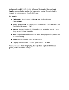 Mahatma Gandhi: Key Facts & Legacy