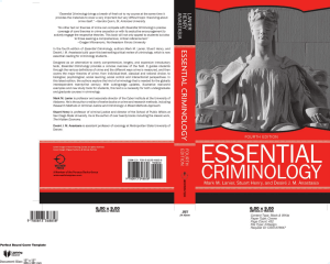 Essential Criminology Fourth Edition Textbook