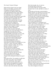 The Canon's Yeoman's Prologue & Tale - Canterbury Tales
