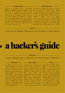Novation Hacker's Guide: Innovation, Controllers, MIDI