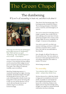 The dumbening: Brain rot and solutions