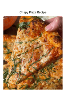 Crispy Thin-Crust Pizza Recipe