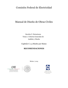 Manual de Dise&ntilde;o por Sismo de Obras Civiles CFE 2015