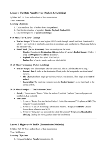 Data Transmission Course: Packets, Switching, & Transmission Methods