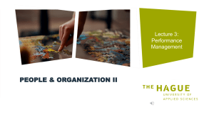 Lecture 3: Performance Management in People & Organization II