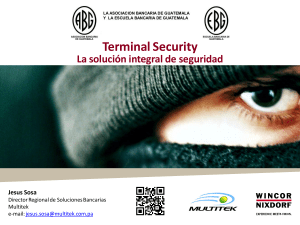 Terminal Security: Soluci&oacute;n Integral de Seguridad para Cajeros