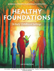 Healthy Foundations in Early Childhood Settings Textbook
