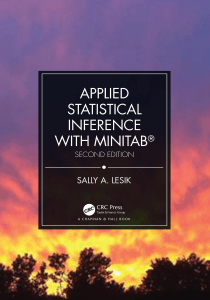 Applied Statistical Inference with MINITAB&reg; Second Edition Textbook