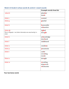 Grade 6 Schwa Words & Control R Vowel Sounds Worksheet
