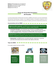 Zonas de Desarrollo Econ&oacute;mico del Ecuador
