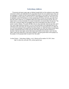Gettysburg Address by Abraham Lincoln - Historical Speech