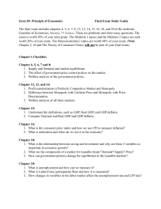 Econ 50 Final Exam Study Guide