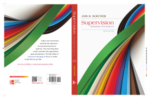 Supervision: Managing for Results 10th Edition Textbook