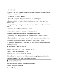10 Principles of Economics: Study Guide