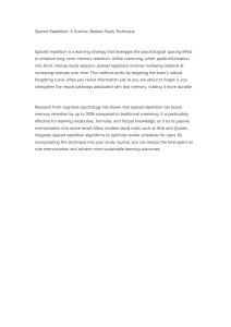Spaced Repetition: A Science-Backed Study Technique