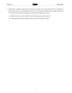 Statistics Exercise: Normal Distribution Quartile Conflict