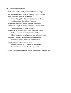 Introduction to Computer Aided Design (CAD)