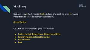Hashing Q&A: Hash Functions, Properties, and Index Calculation