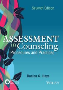Assessment in Counseling: Procedures and Practices