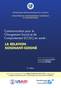 CCSC en sant&eacute; : La relation soignant-soign&eacute;