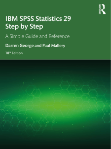 IBM SPSS Statistics 29 Step by Step Guide