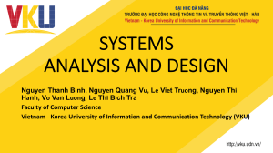 Systems Analysis and Design: GRASP Patterns & OO Design