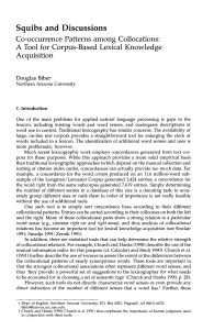 Co-occurrence Patterns in Collocations: Corpus-Based Lexical Tool