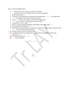 Combined Science Quiz Unit 1-3