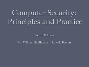 Computer Security: Principles and Practice Textbook