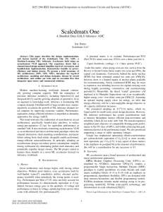 Scaledmatx One: Asynchronous ML Inference ASIC Design