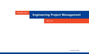 ISE 515: Engineering Project Management Syllabus