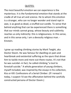 Einstein Quote on Wonder & Climbing Reflection