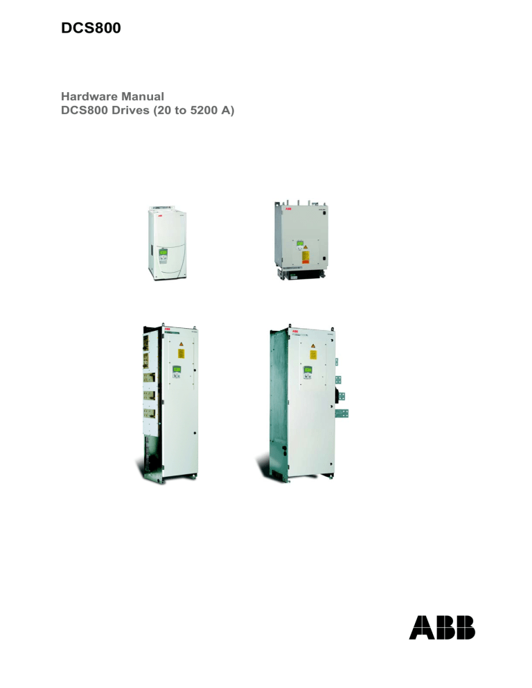 DCS800 Hardware Manual: ABB Drives 20-5200A Guide