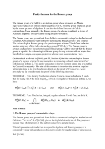 Purity for the Brauer Group Seminar