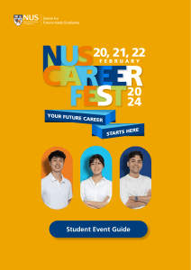 NUS Career Fest 2024 Student Event Guide