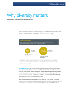 Why Diversity Matters: McKinsey Research on Financial Performance