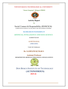 Social Connect & Responsibility Activity Report West Bengal