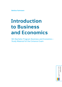 Introduction to Business and Economics: WU Bachelor Program Study Material
