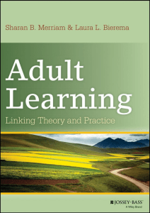 Adult Learning: Linking Theory and Practice Textbook