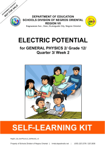 Electric Potential Self-Learning Kit for Grade 12 Physics