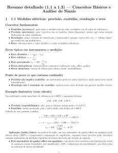 Resumen: Conceptos b&aacute;sicos de medidas el&eacute;ctricas y an&aacute;lisis de se&ntilde;ales