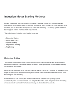 Induction Motor Braking Methods: Types & Applications
