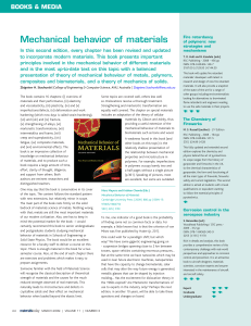Mechanical Behavior of Materials Book Review