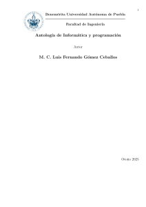 Antolog&iacute;a de Inform&aacute;tica y programaci&oacute;n - Libro de texto