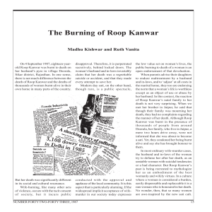 The Burning of Roop Kanwar: A Study of Sati and Gender Violence