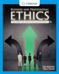 Business and Professional Ethics for Directors, Executives & Accountants 9E