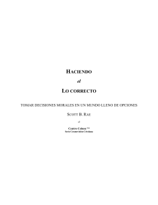 &Eacute;tica Cristiana: Toma de Decisiones Morales