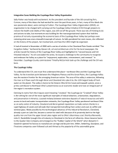 Building the Cuyahoga River Valley Organization: A Case Study